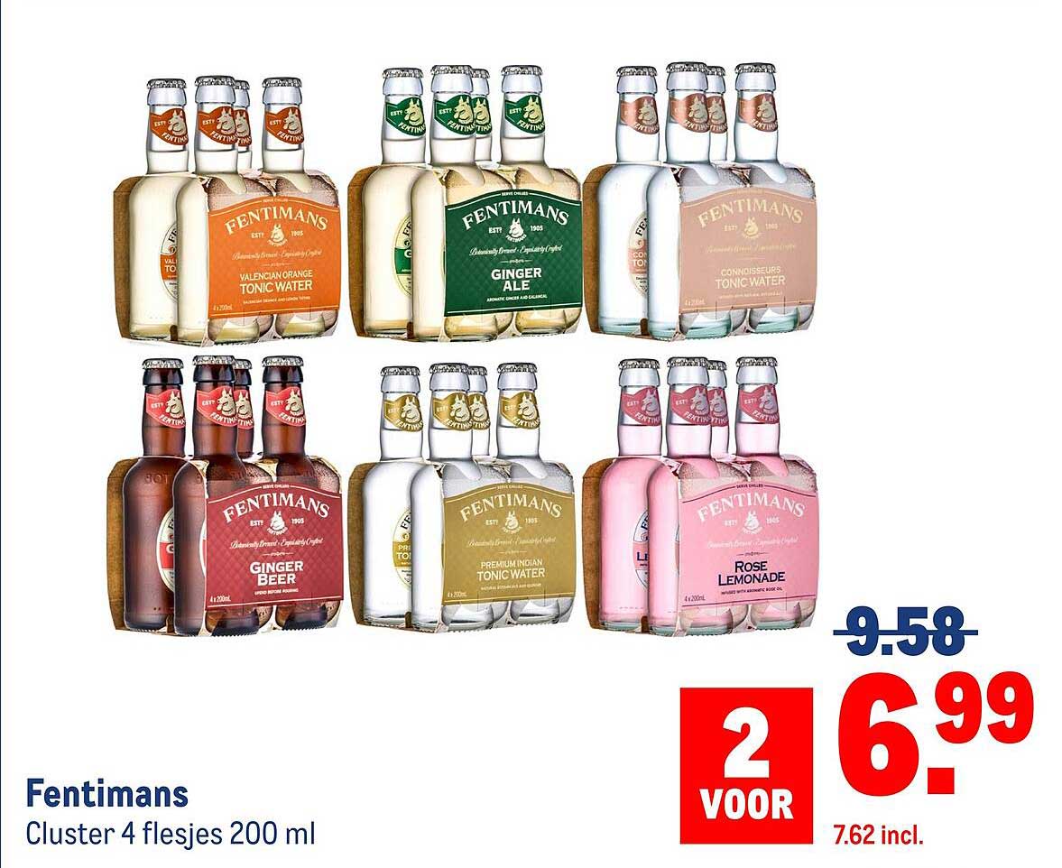 Fentimans Cluster 4 flesjes 200 ml
