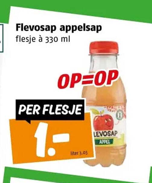 Flevosap appelsap flesje à 330 ml