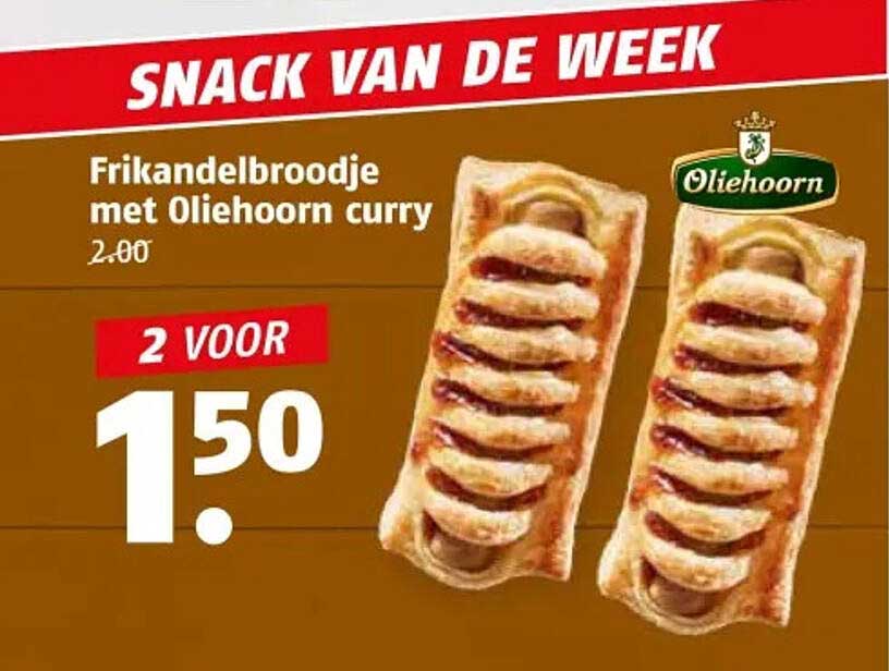 Frikandelbroodje met Oliehoorn curry