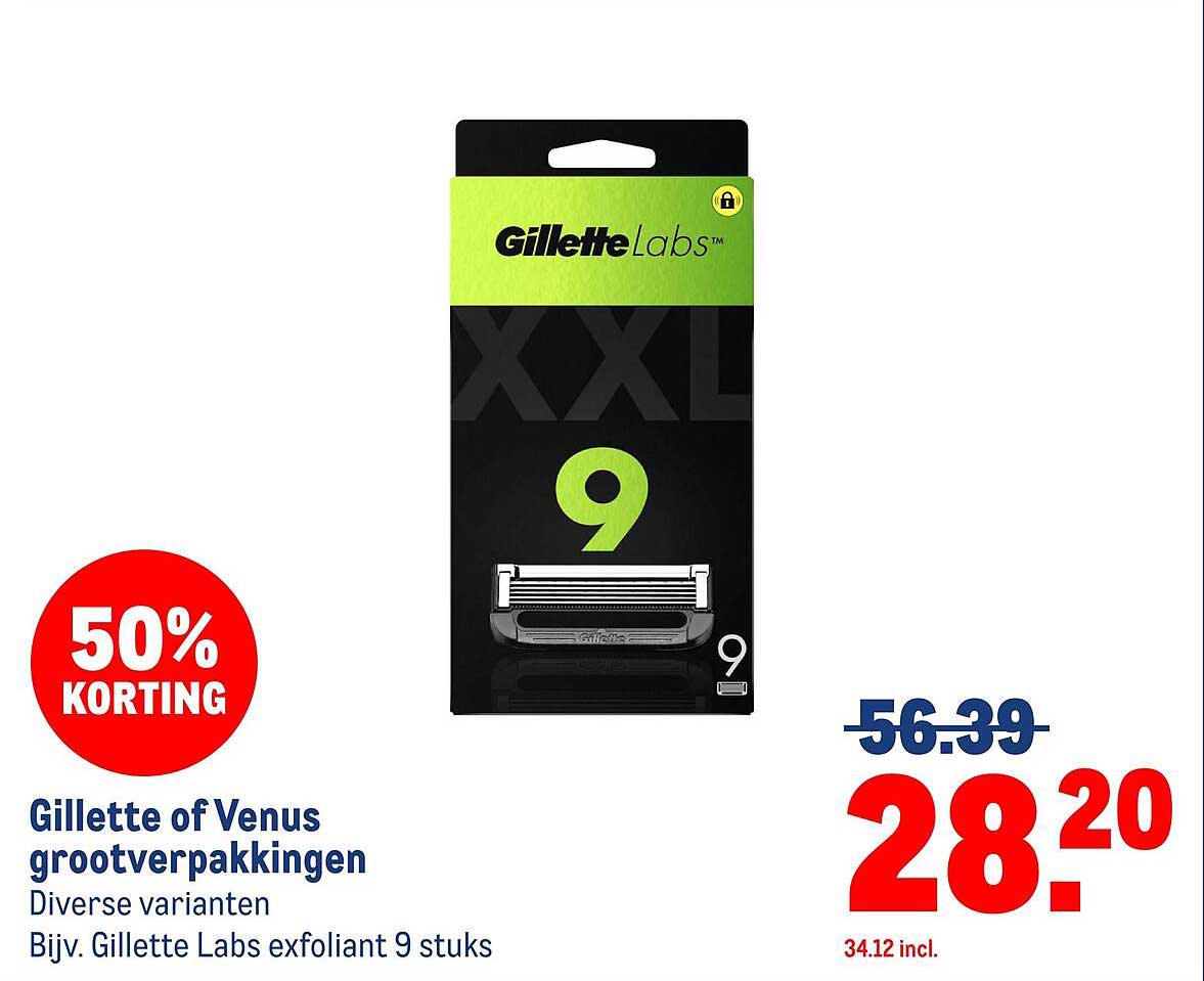Gillette of Venus grootverpakkingen