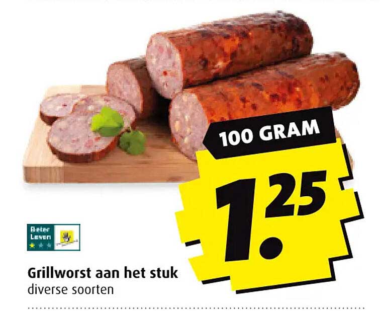 Grillworst aan het stuk