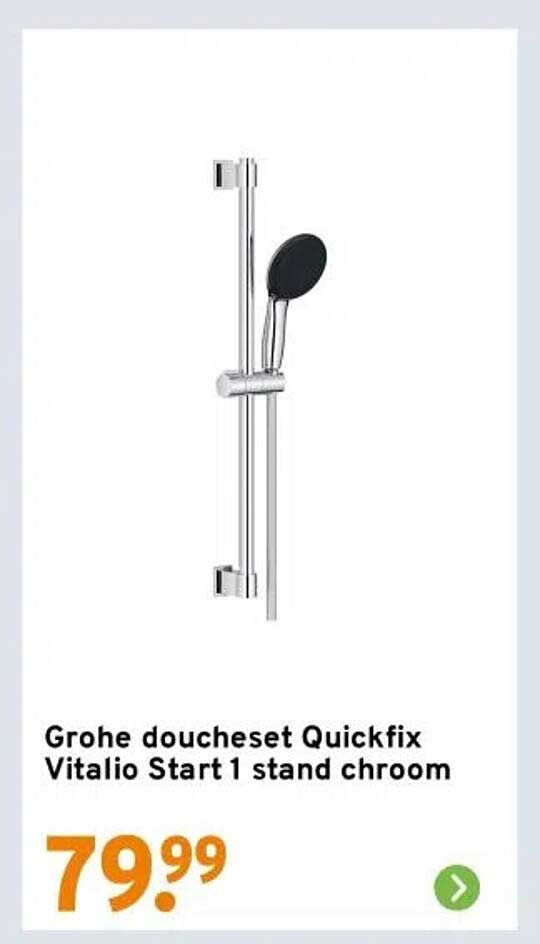 Grohe douchezets Quickfix Vitalio Start 1 stand chroom