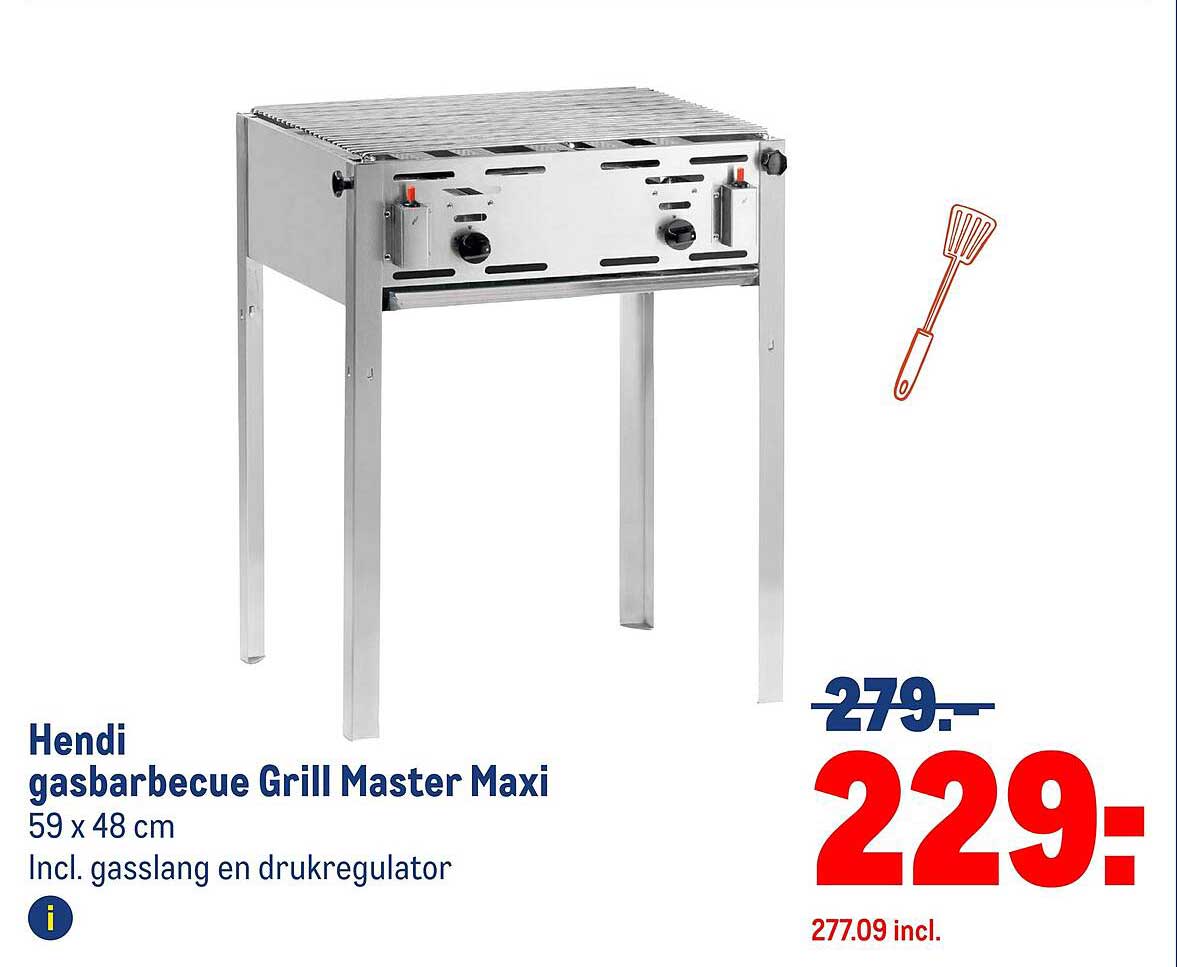 Hendi gasbarbecue Grill Master Maxi