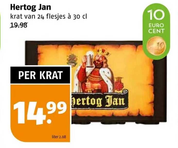 Hertog Jan krat van 24 flesjes à 30 cl