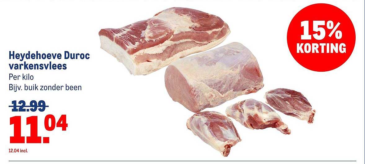 Heydehoeve Duroc varkensvlees