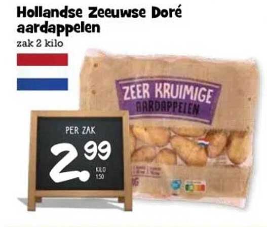 Hollandse Zeeuwse Doré aardappelen