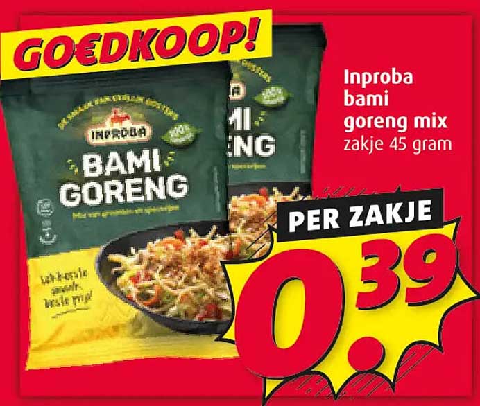 Inproba bami goreng mix zakje 45 gram