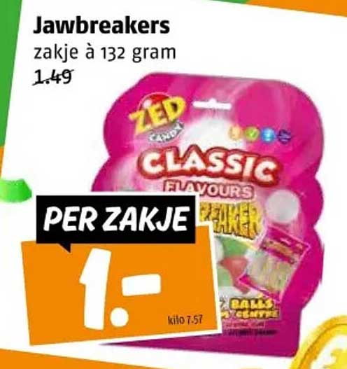 Jawbreakers zakje à 132 gram