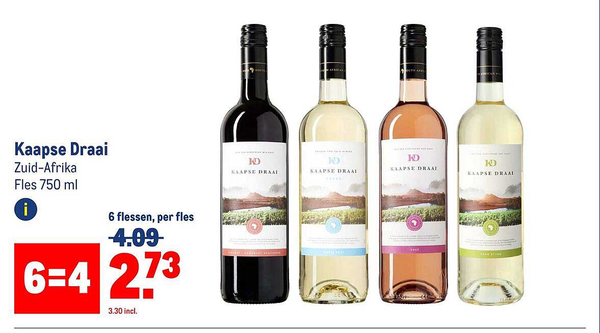 Kaapse Draai Zuid-Afrika Fles 750 ml