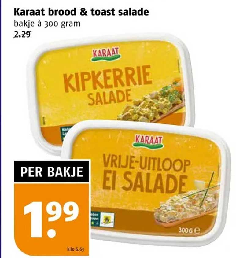 Karaat broden & toast salade