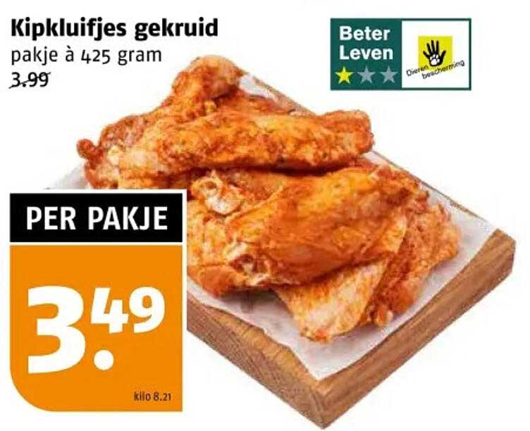 Kipkluifjes gekruid pakje à 425 gram