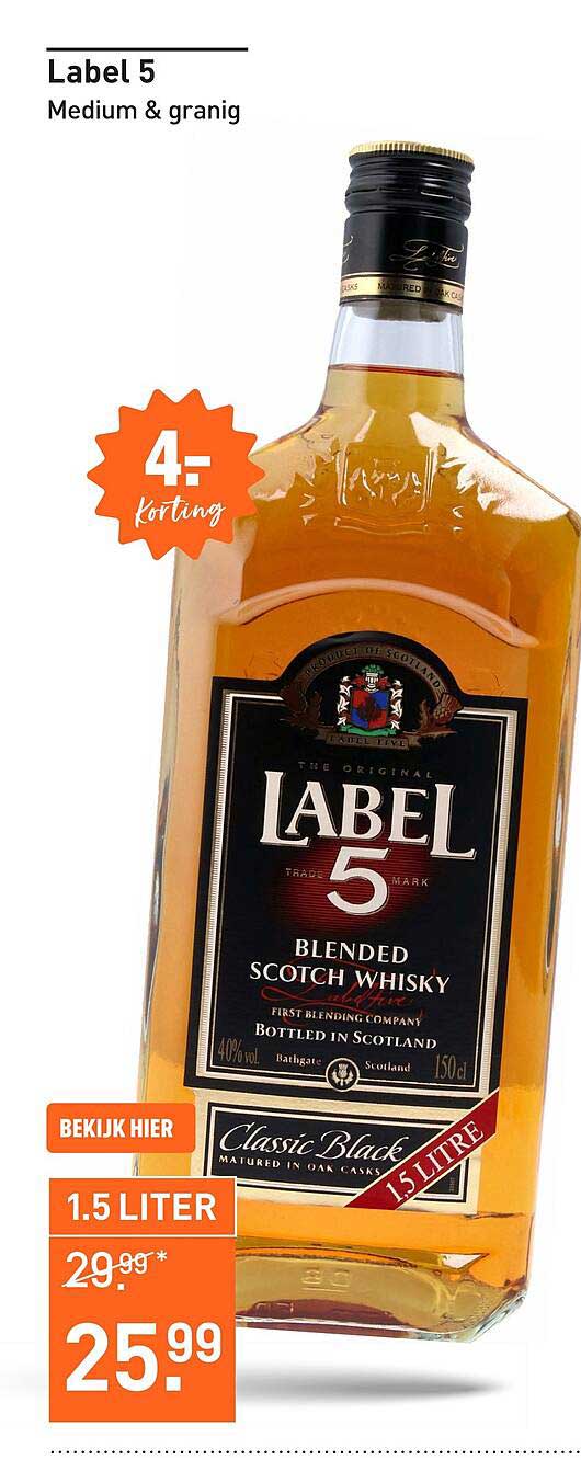 Label 5 Medium & granig 1.5 L