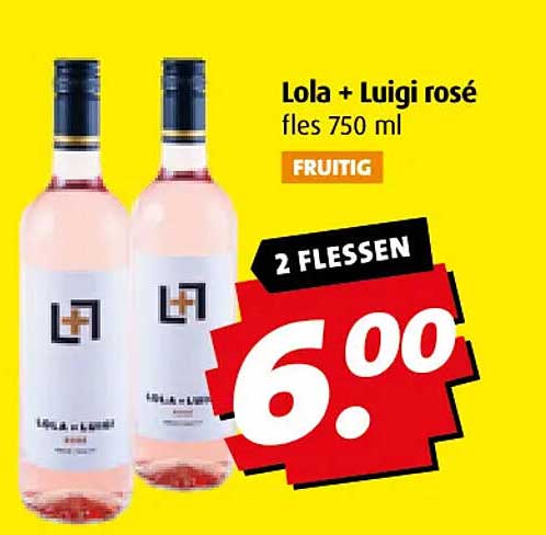 Lola + Luigi rosé fles 750 ml
