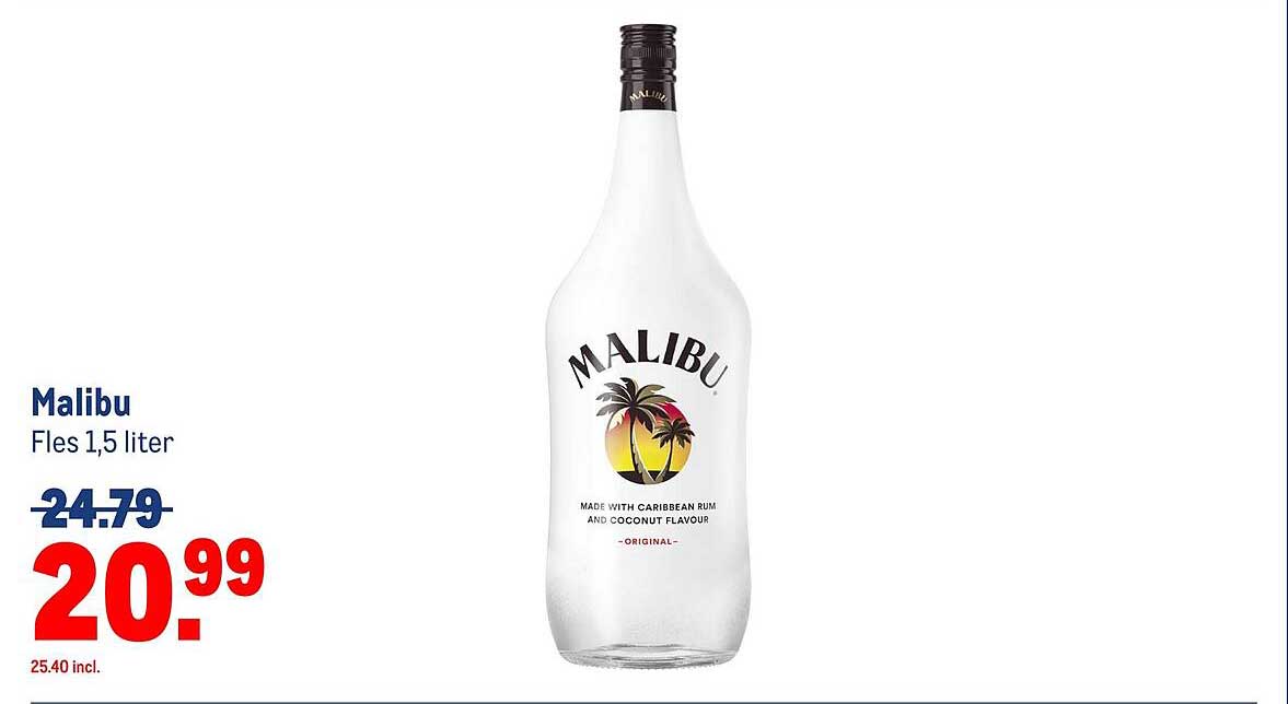 Malibu Fles 1,5 liter
