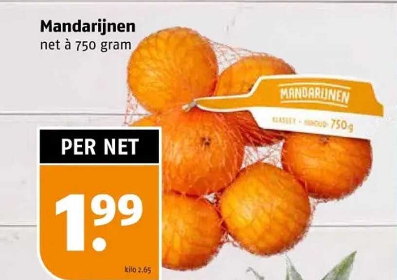 Mandarijnen net à 750 gram