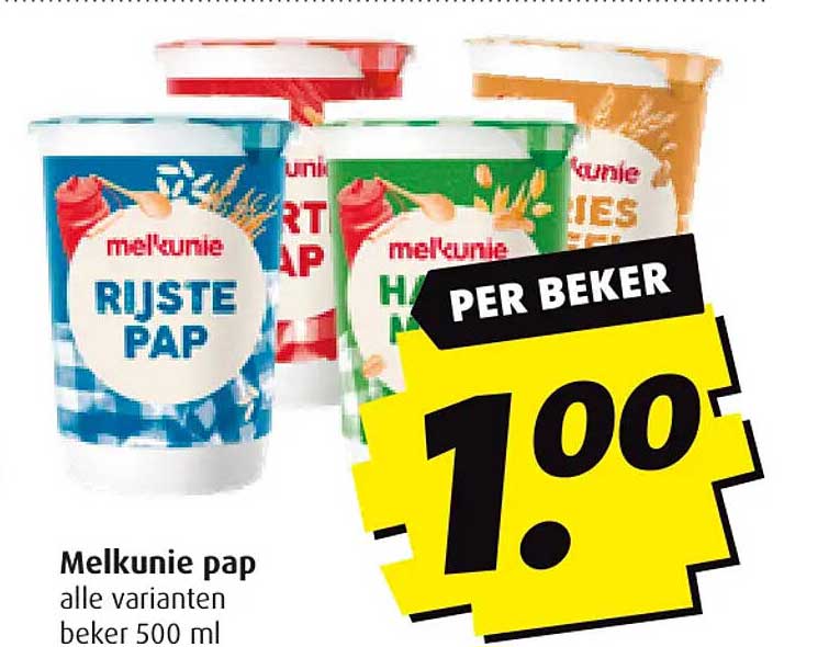 Melkunie pap alle varianten beker 500 ml