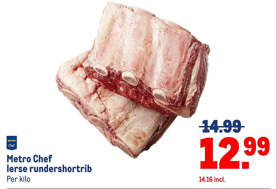 Metro Chef lerse rundershortrib