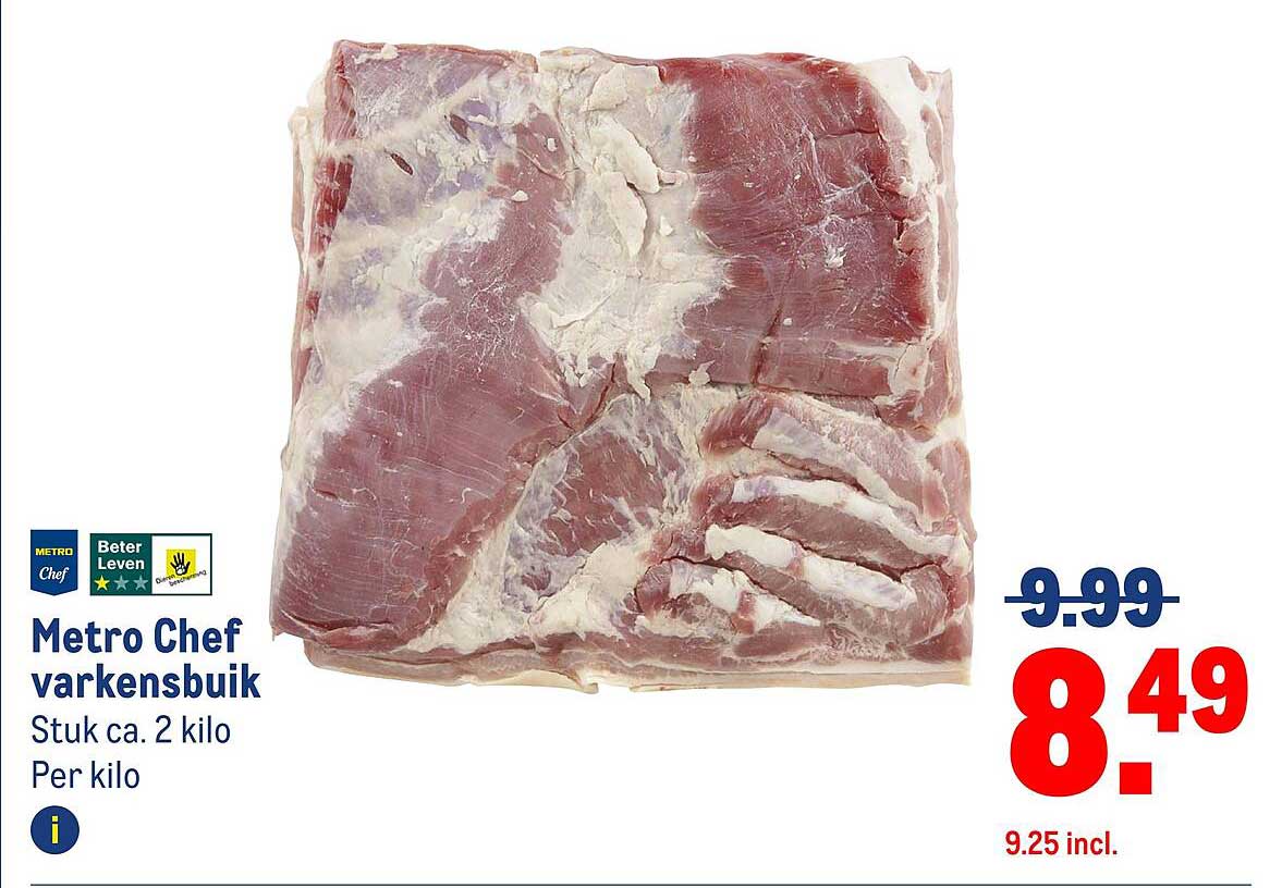 Metro Chef varkensbuik