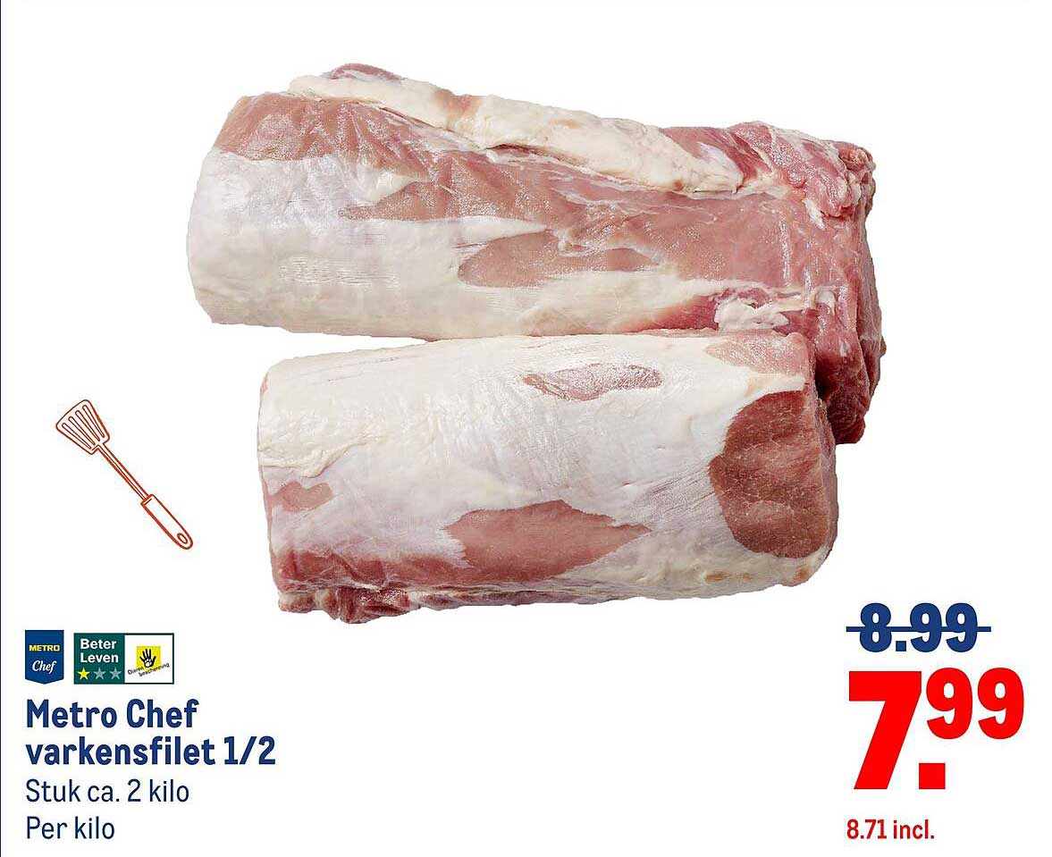 Metro Chef varkensfilet 1/2