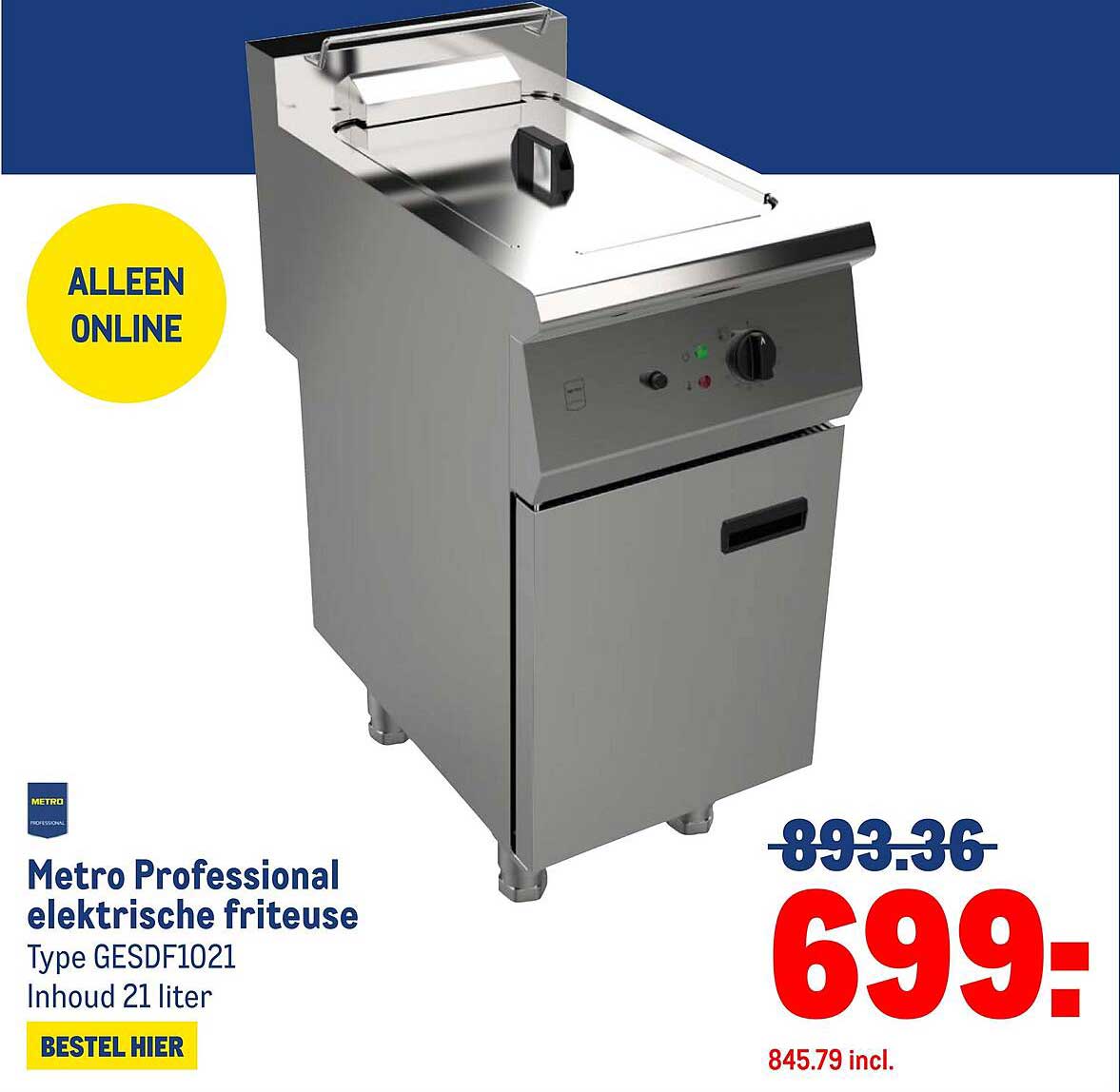 Metro Professional elektrische friteuse
