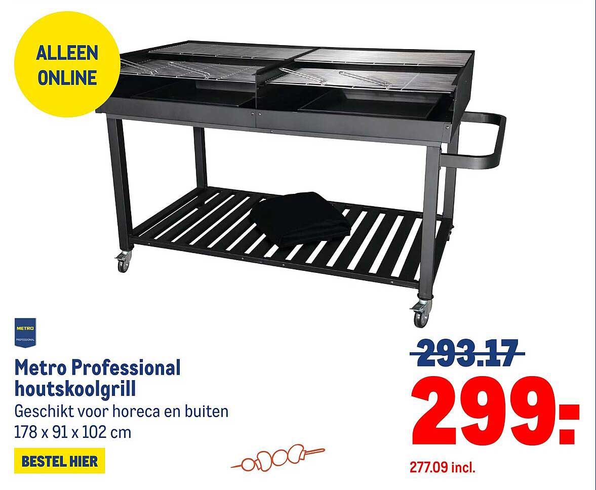Metro Professional houtskoolgrill