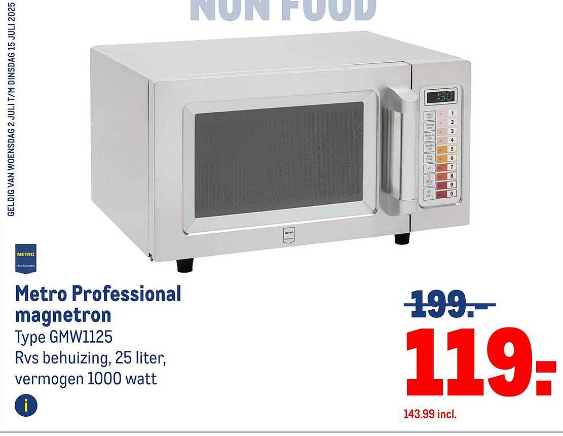 Metro Professional magnetron Type GMW1125