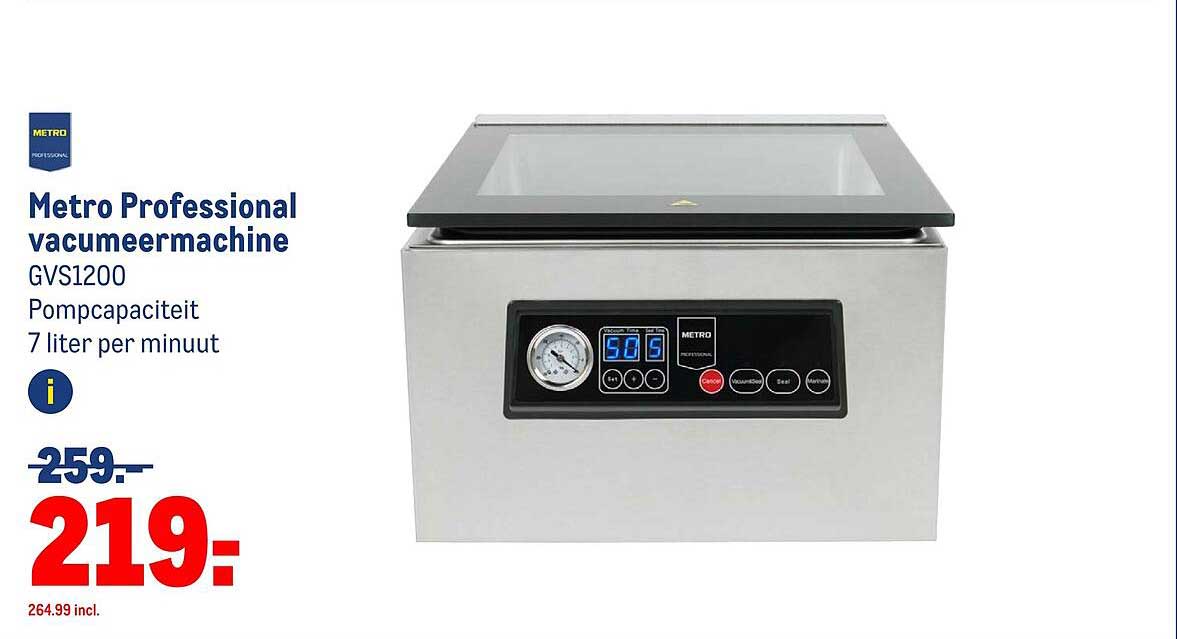 Metro Professional vacuümmachine GVS1200