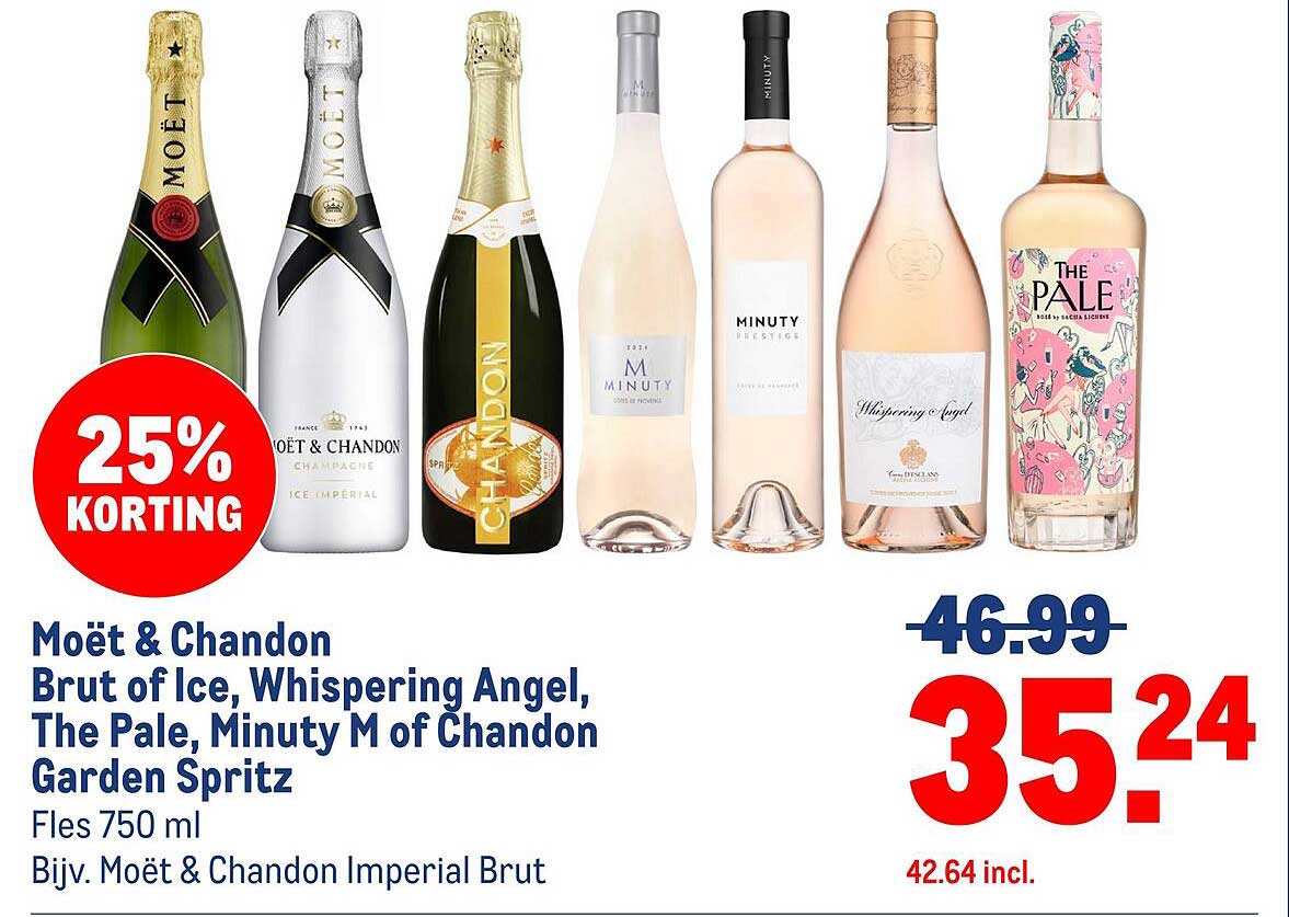 Möet & Chandon Brut of Ice, Whispering Angel, The Pale, Minuty M of Chandon Garden Spritz