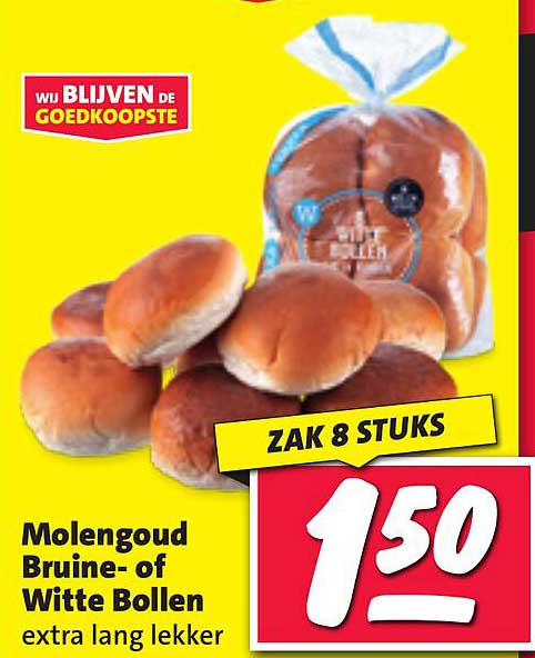Molengoud Bruine- of Witte Bollen