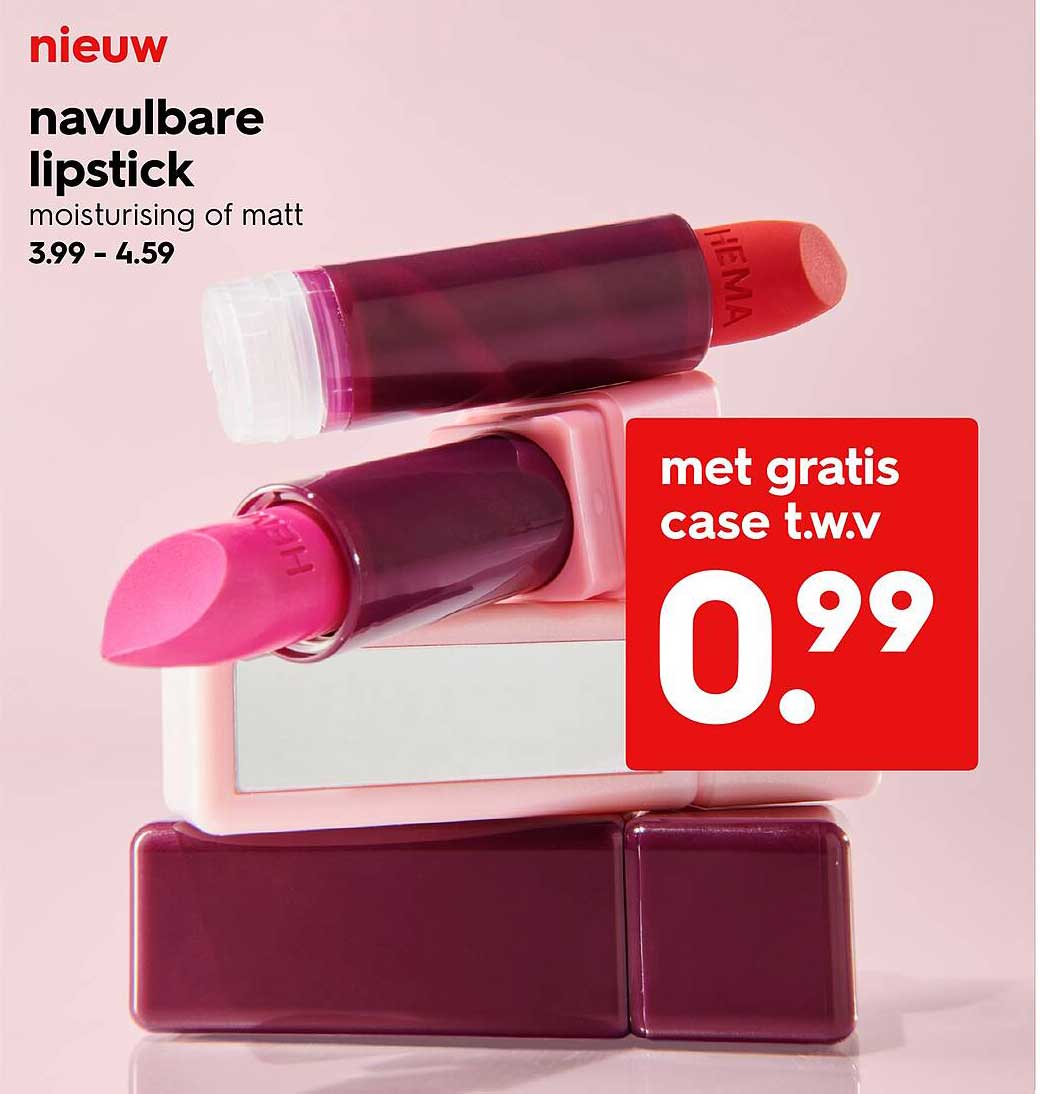 navulbare lipstick