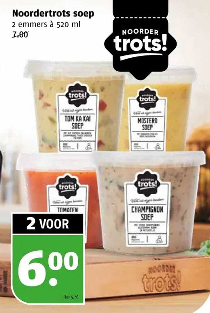 Noordertrots soep 2 emmers à 520 ml