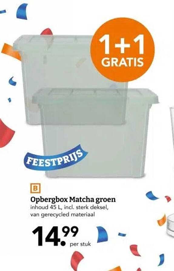 Opbergbox Matcha groen