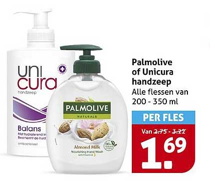 Palmolive of Unicura handzeep