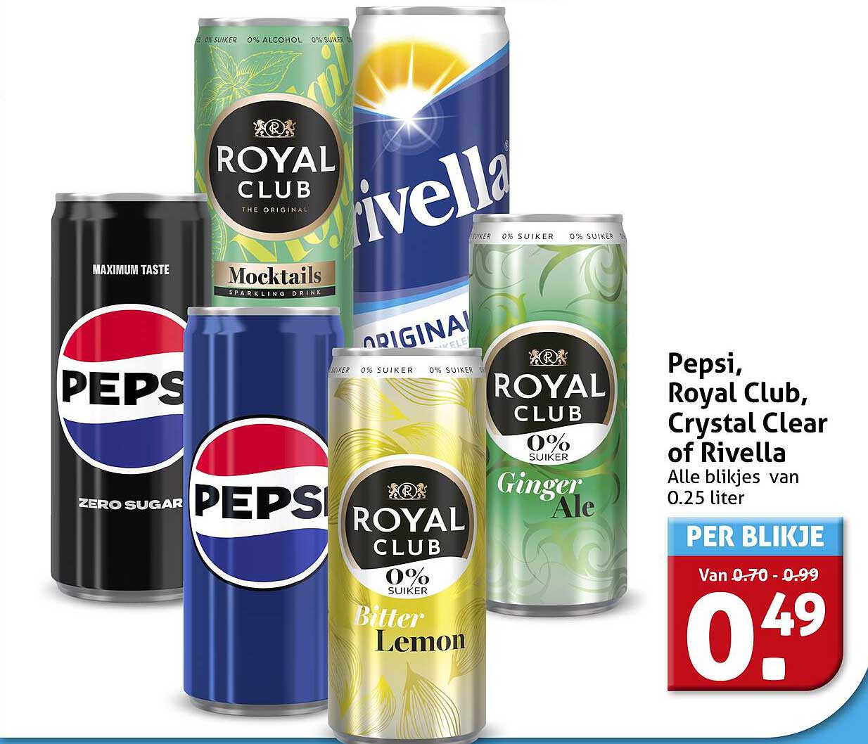 Pepsi, Royal Club, Crystal Clear of Rivella