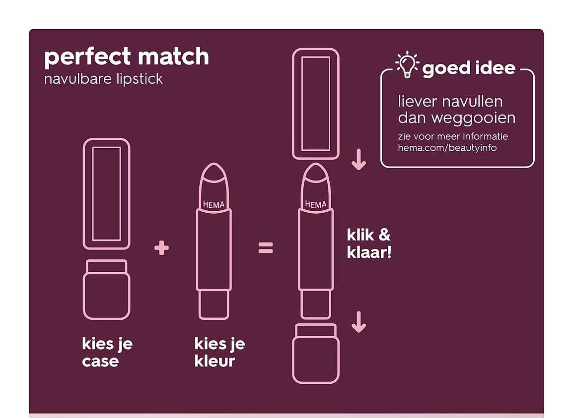 perfect match navulbare lipstick