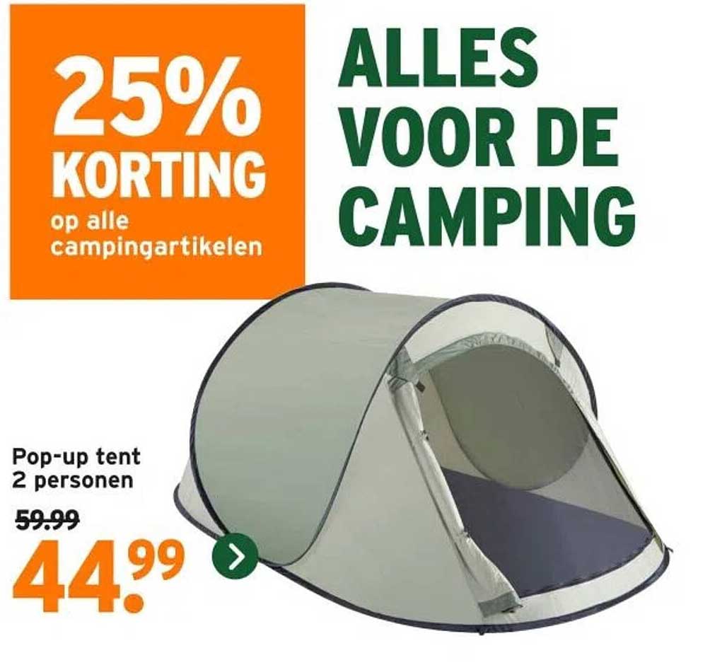 Pop-up tent 2 personen