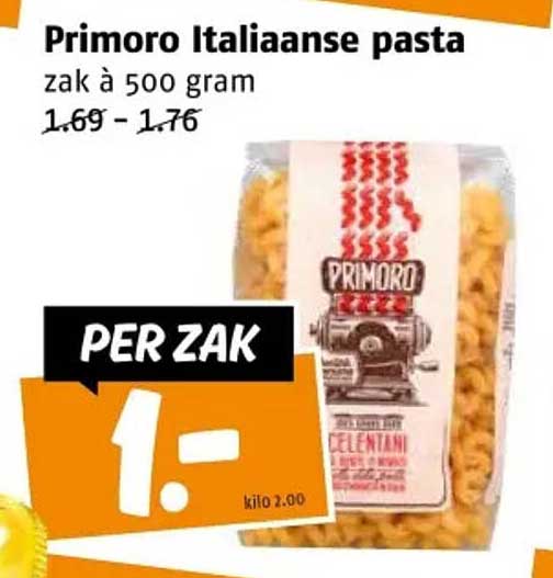 Primoro Italiaanse pasta zak à 500 gram