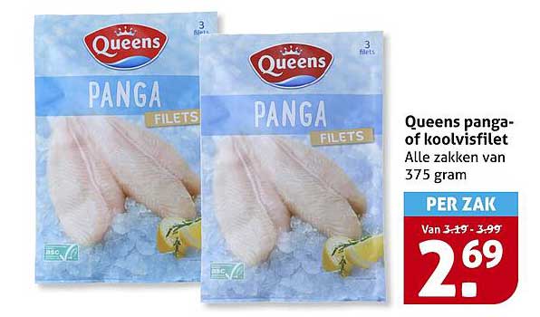 Queens panga- of koolvisfilet