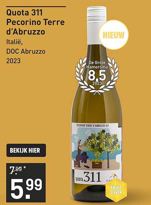 Quota 311 Pecorino Terre d'Abruzzo