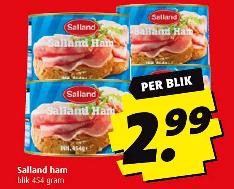 Salland ham blik 454 gram