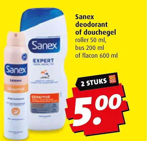 Sanex deodorant of douchegel