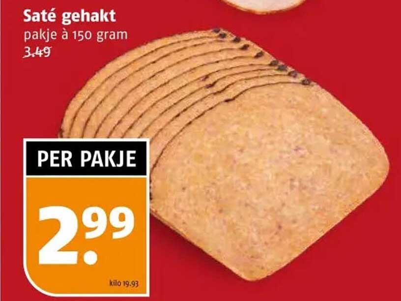 Saté gehakt pakje à 150 gram