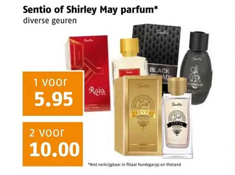 Sentio of Shirley May parfum* diverse geuren