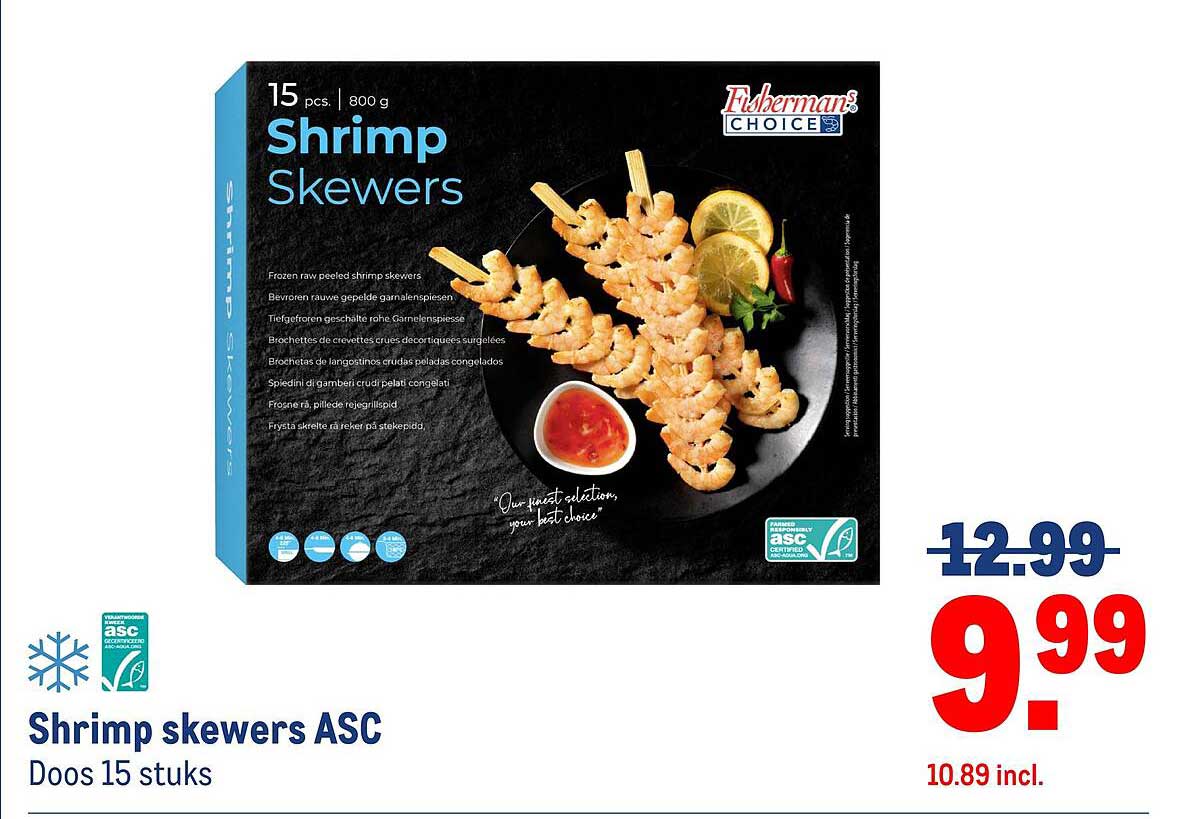 Shrimp skewers ASC