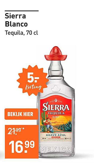 Sierra Blanco Tequila, 70 cl