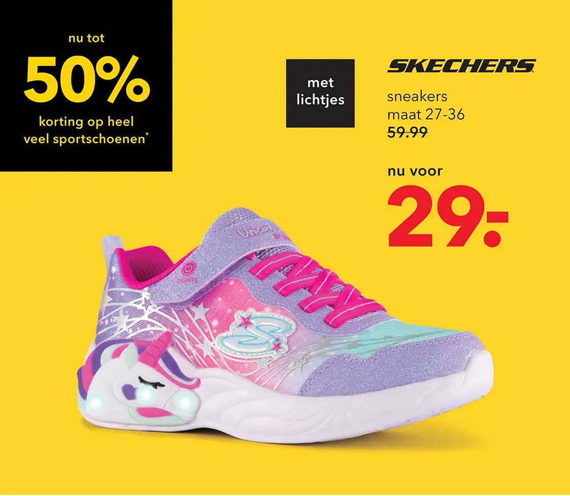 Skechers sneakers met lichtjes maat 27-36