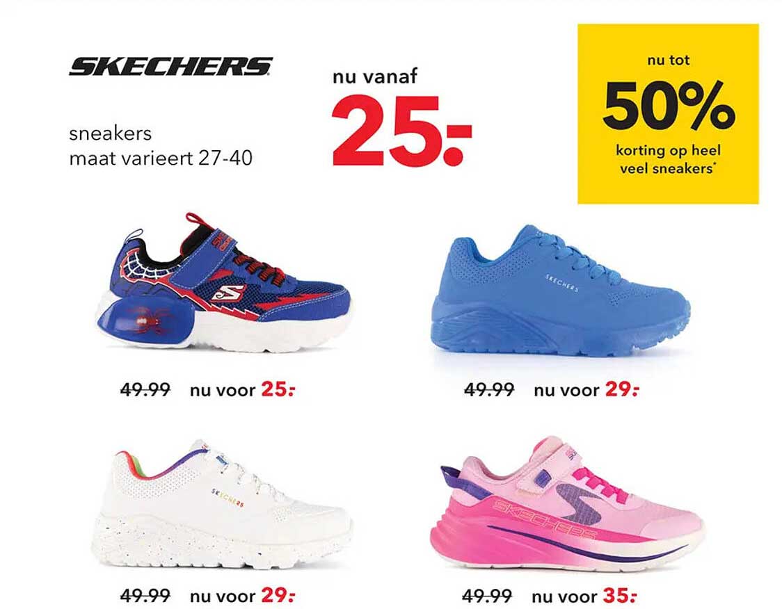 SKECHERS sneakers nu vanaf 25,-