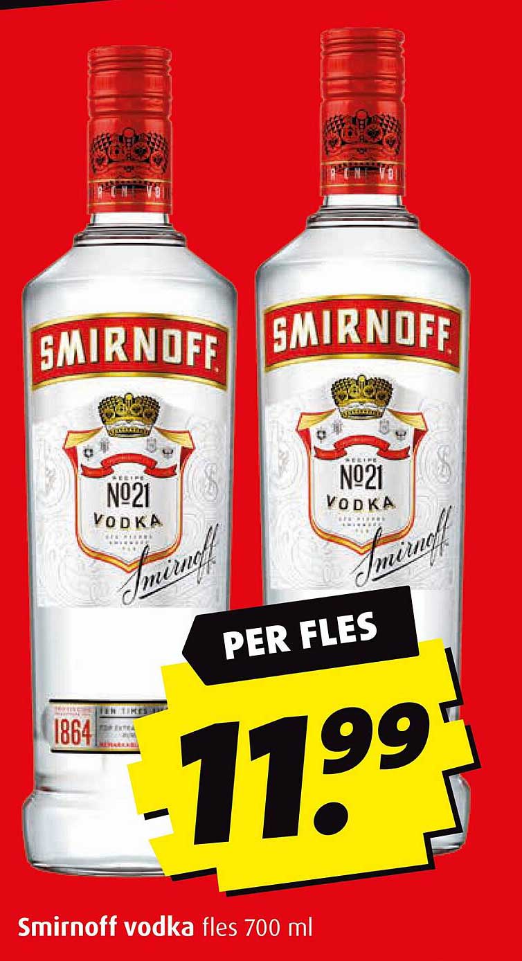 Smirnoff vodka fles 700 ml
