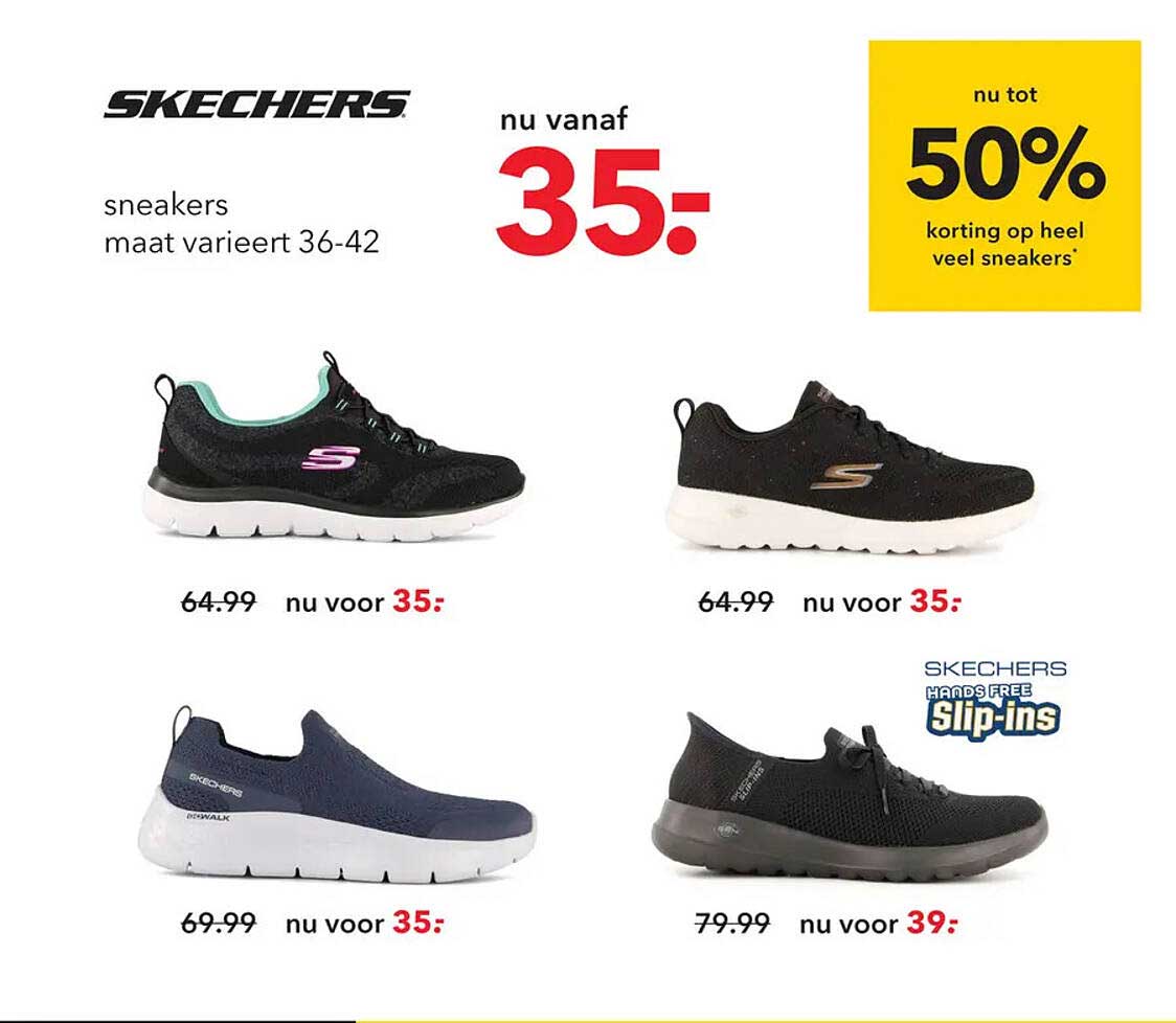 Sneakers nu vanaf 35,-