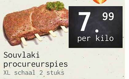Souvlaki procureurspies XL schaal 2 stuks